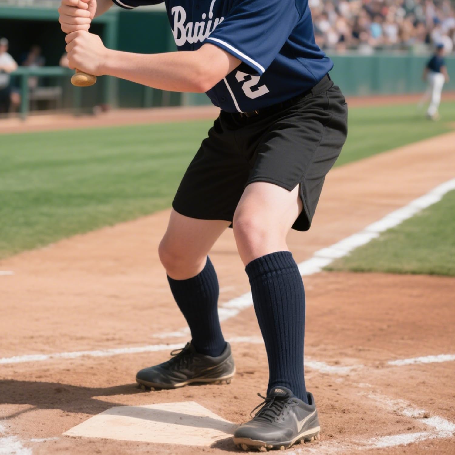 Baseball Socks & Belt Combo Set Softball Baseball Socks Adjustable Belt for Youth Girls Boys - Image 3