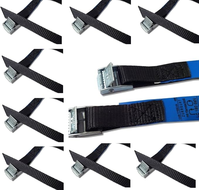 Mounting Straps Set, Ideal for Mounting on Bicycle Carriers, Clamping
