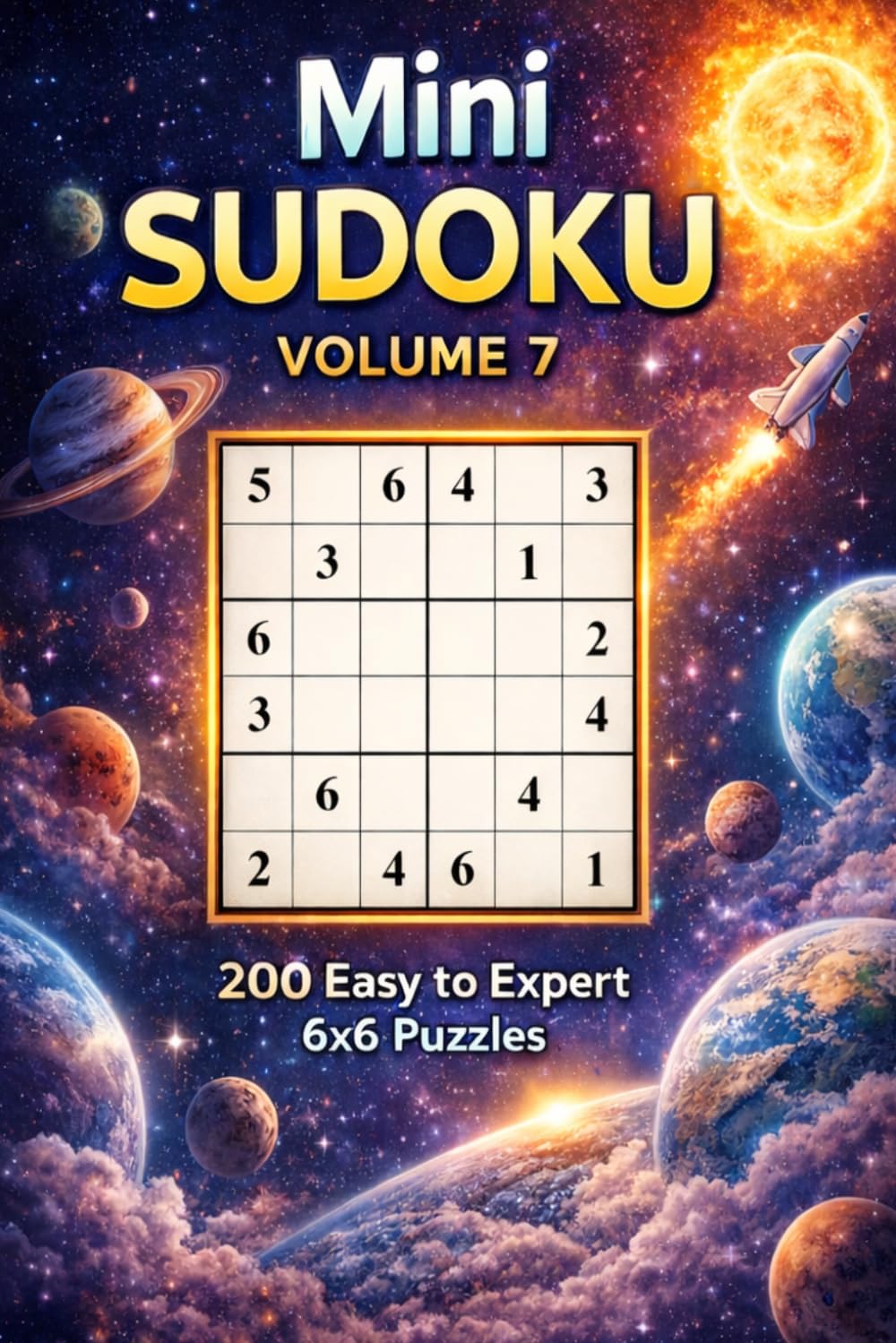 Mini Sudoku Volume 7: 200 Easy to Expert 6x6 Puzzles (Mini Sudoku Mastery Series)