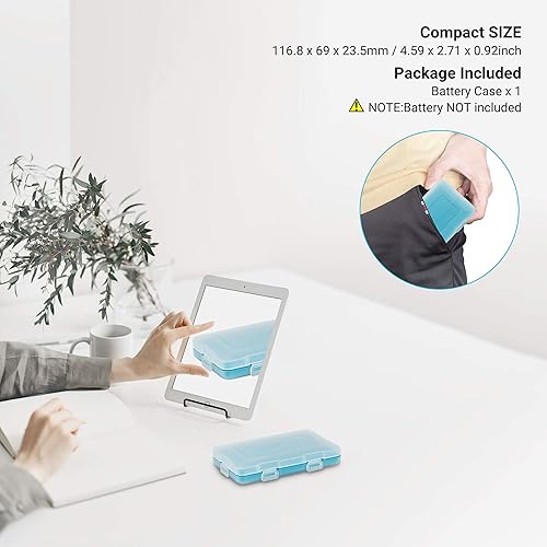 Miniatura 7 de Funda de batería CR2 de 12 ranuras, soporte de batería CR2 CR15H270, almacenamiento de batería, a prueba de golpes y resistente al agua, carcasa de