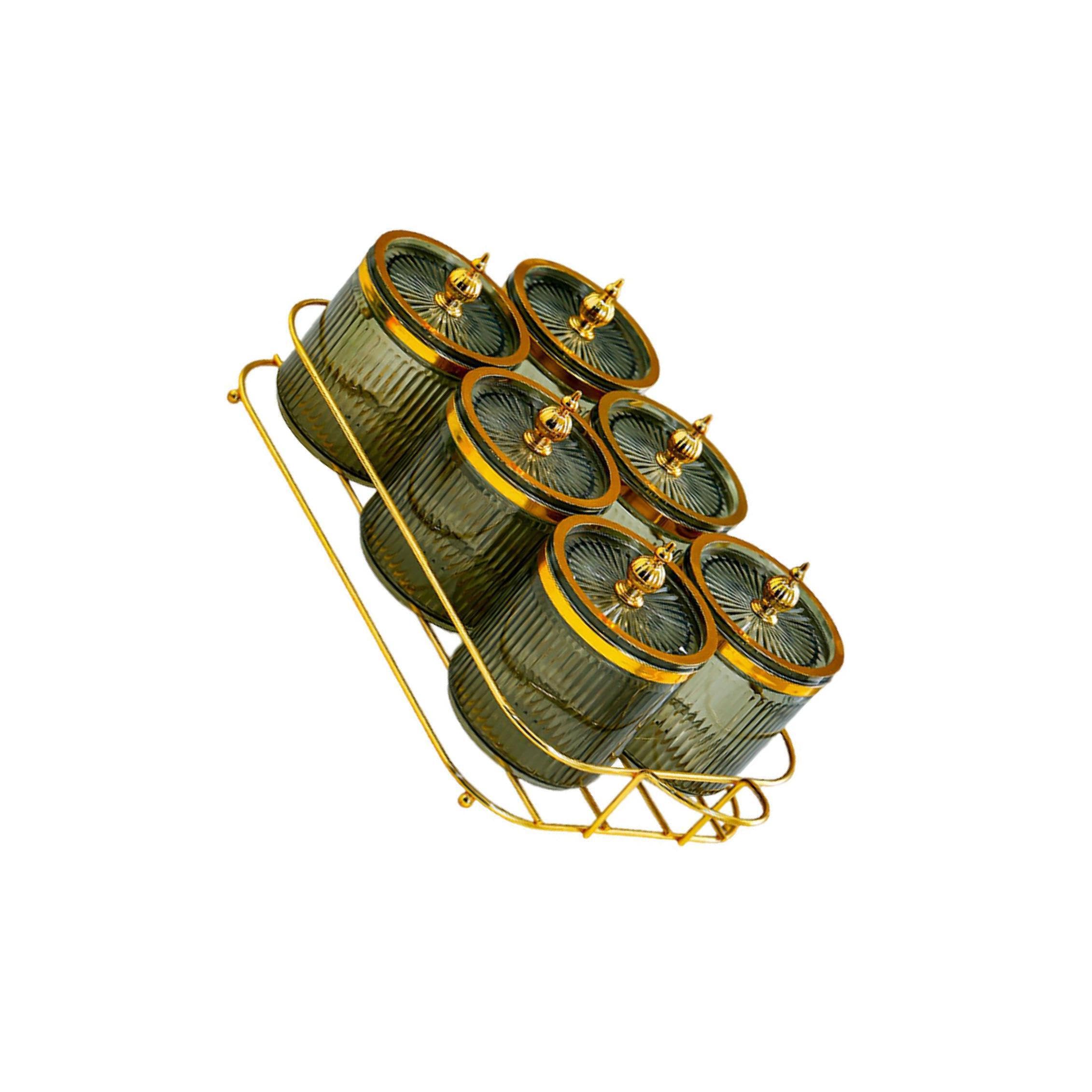 Plateau à condiments à 6 compartiments pour collations, noix, fruits secs et frais, plateau de service polyvalent et bol vert, 35,5 x 18,5 x 12 cm, parfait pour les desserts et les fêtes