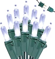Vista 28 de Brizled - Luces para árbol de Navidad que cambian de color, 100 luces LED de 33 pies, conectables, 12 modos, color blanco cálido y multicolor