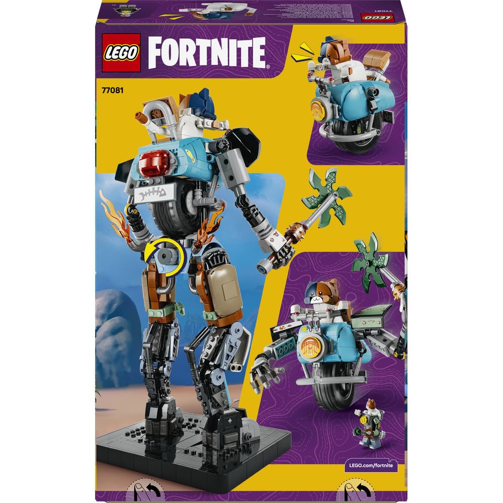 LEGO Fortnite Kitek 77081 | KIT kolekcjonerska figurka, do zabawy i ozdoby, prezent dla fana Fortnite 12+, zestaw klocków dla dzieci, 1230 elementów