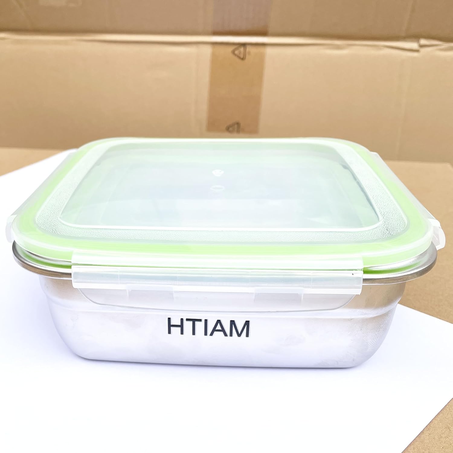 Stainless Steel Food Containers, 3-Piece Set with Lids, Reusable for Breakfast, Lunch, Dinner, Snacks Bento Box Square Lunch Box 400/750/1200ml - Image 5