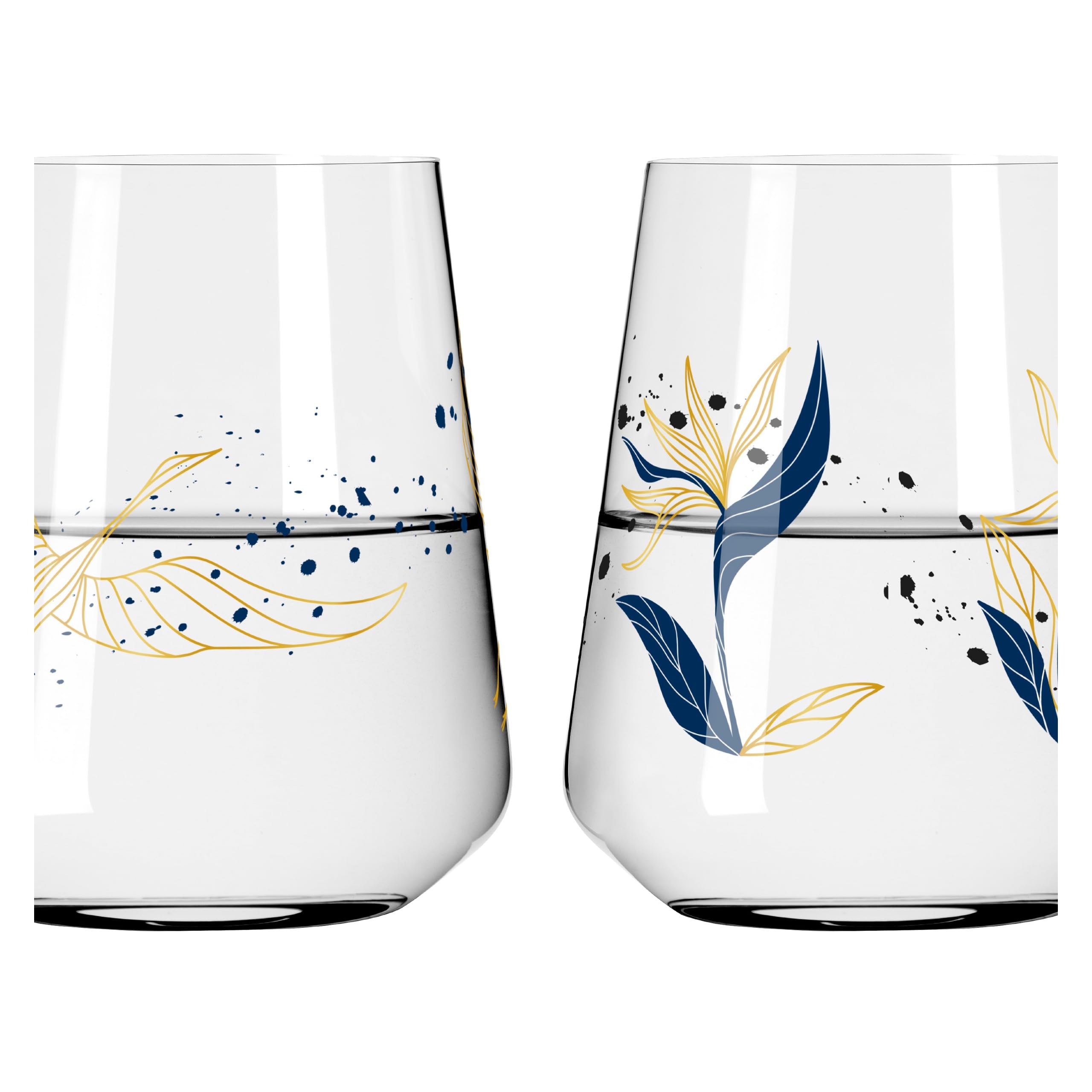 Ritzenhoff 3981001 Juego de 2 vasos universales 500 ml - Sparkle Allround No. 1, motivo con efecto irisado - Made in Germany