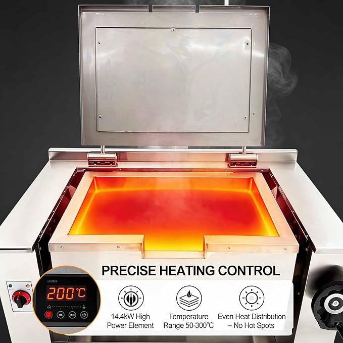 Sartén Eléctrica Inclinable 145L 14.4KW 220V Acero Inoxidable miniatura 4