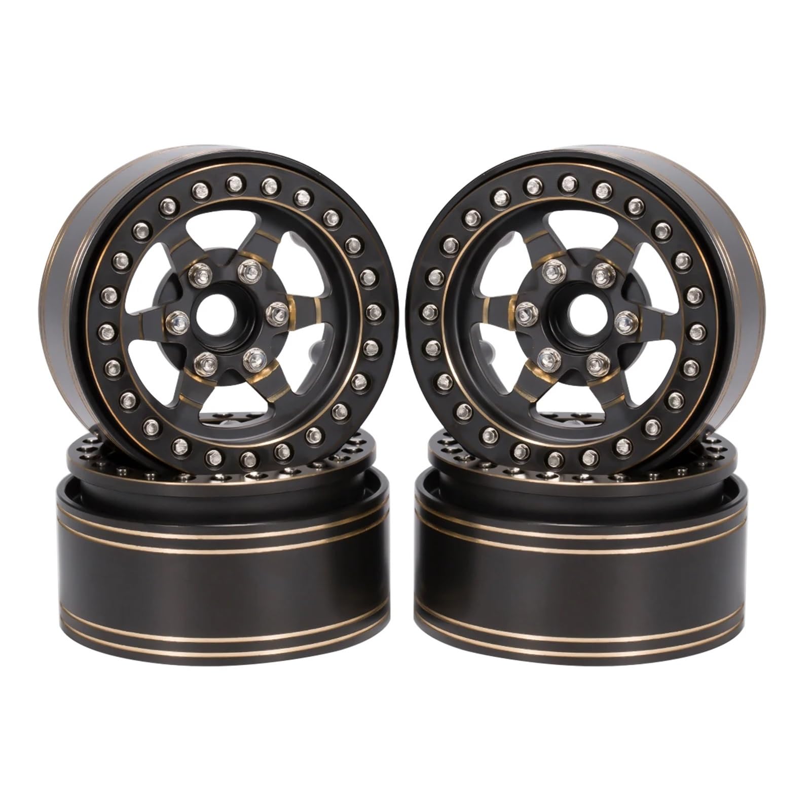 Per Scx10 Pro Vs4 Vrd Kit In Carbonio Per Trx4 D90 1/10 Rc Parti Aggiornamento Auto Ottone 1.9 Cerchioni Beadlock 239G Pezzi Bilancia Hardware Ricambi Modellini RC