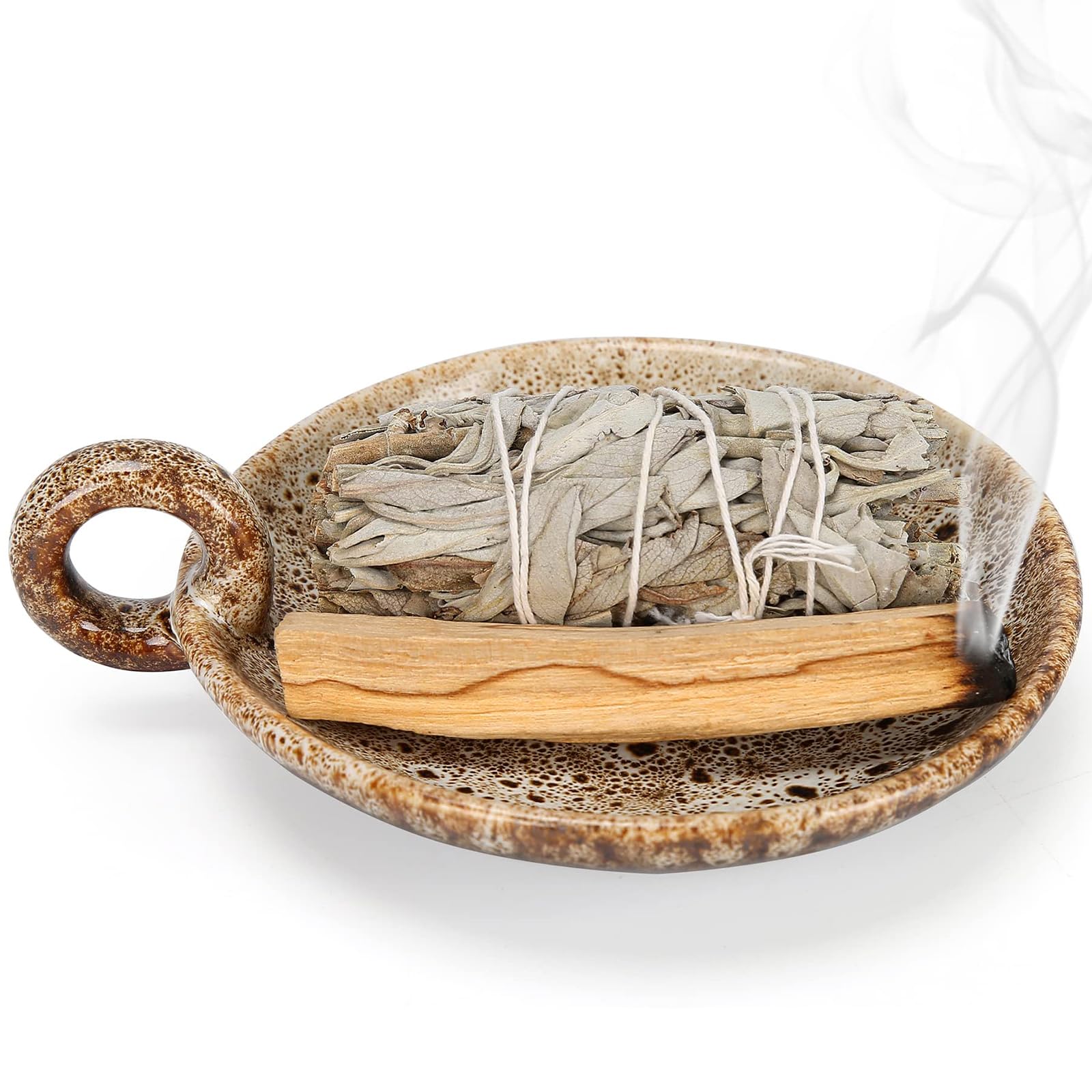 Buy BEYLAB sage burner palo santo cones holder Ceramic Incense