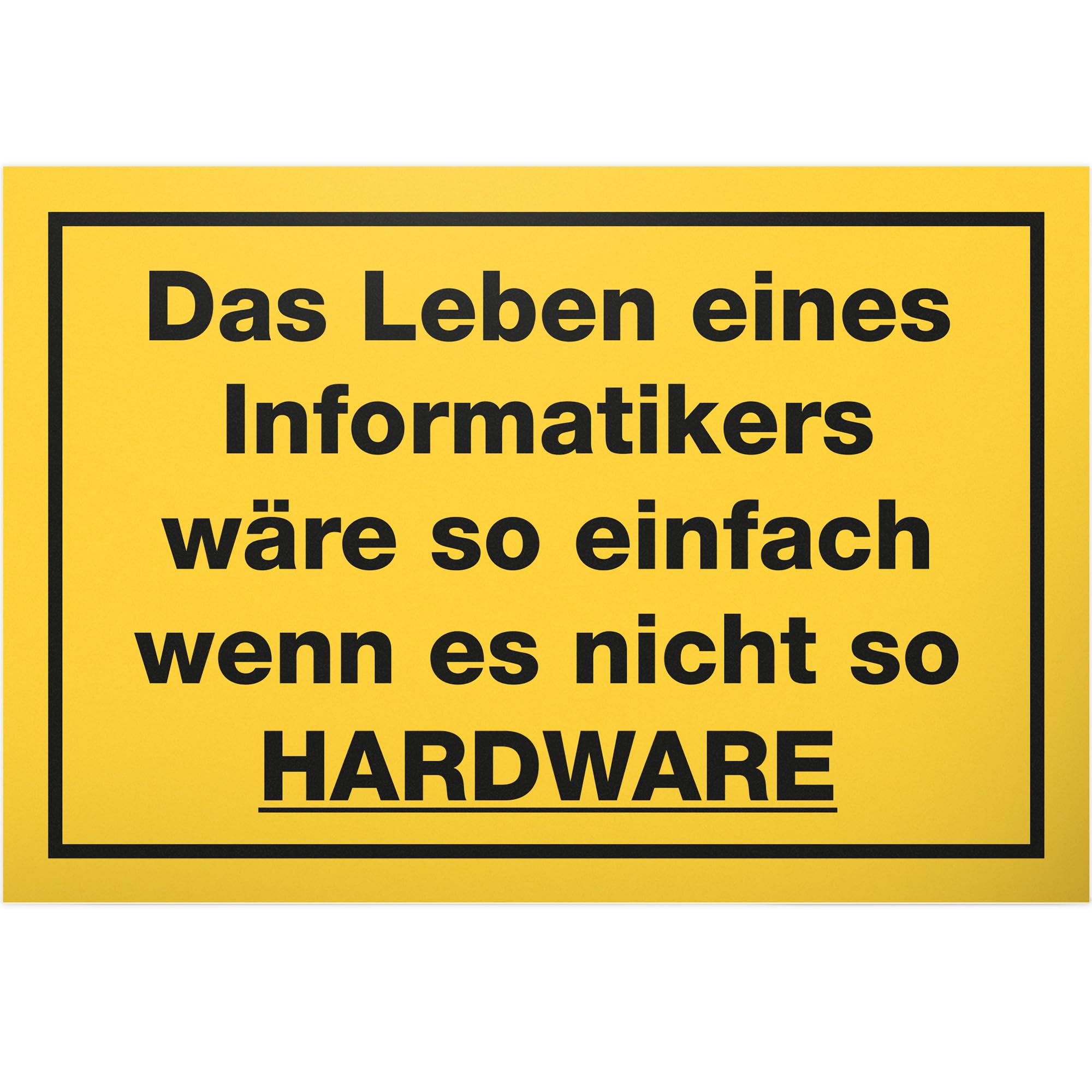 DankeDir! Life of Computer Science, Plastic Sign, Party Decoration Gift Idea Programmer IT Students ITler