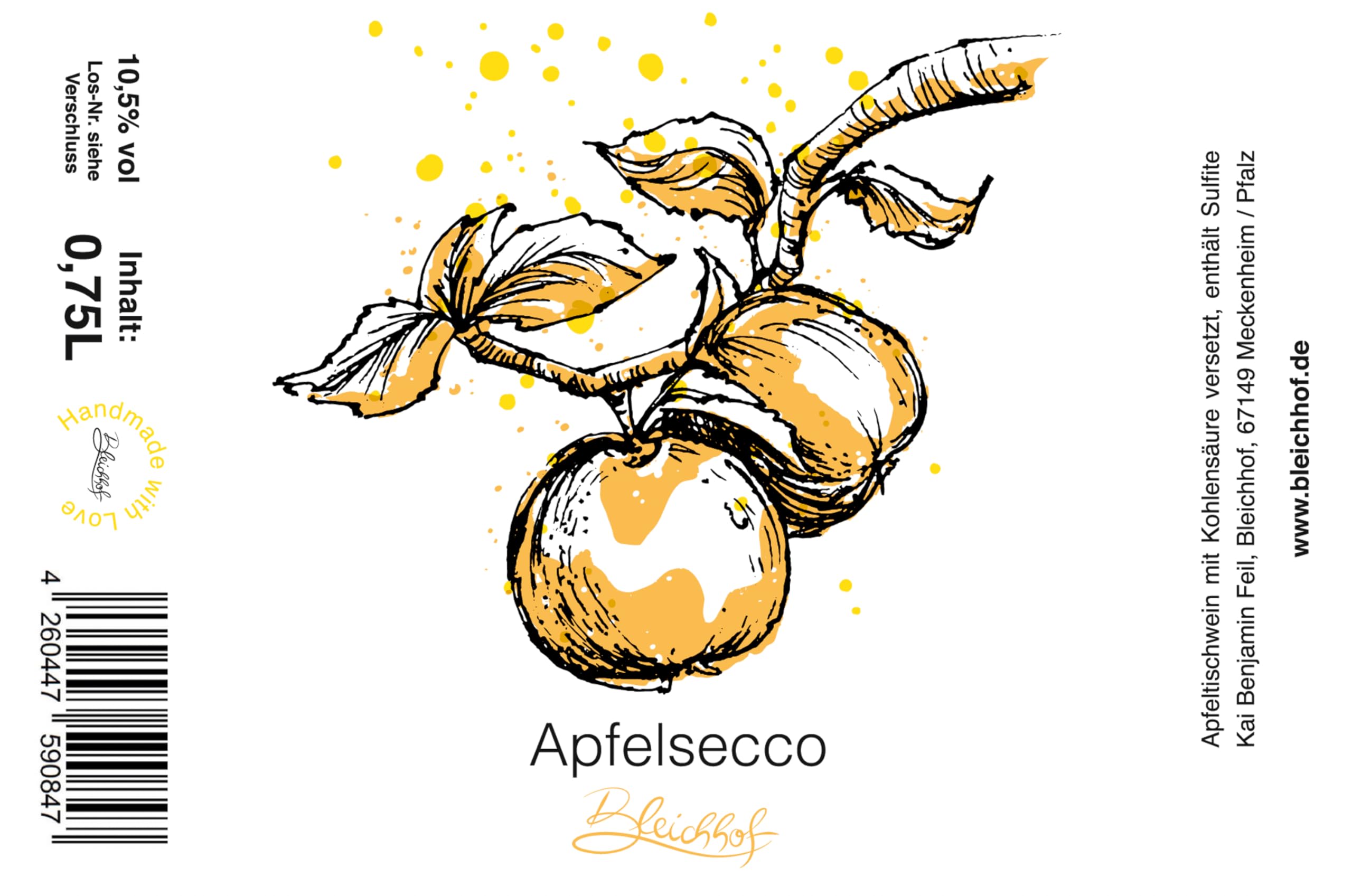 BLEICHHOF® Apfelsecco 10,5% vol.(6x0,75l)