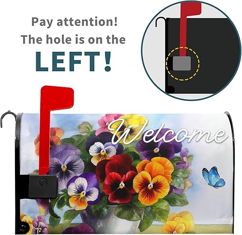 Miniatura 153 de Winter Cardinal Birds - Funda magnética para buzón, tamaño estándar de 25.5 x 21 pulgadas, diseño de pájaros rojos navideños para buzón