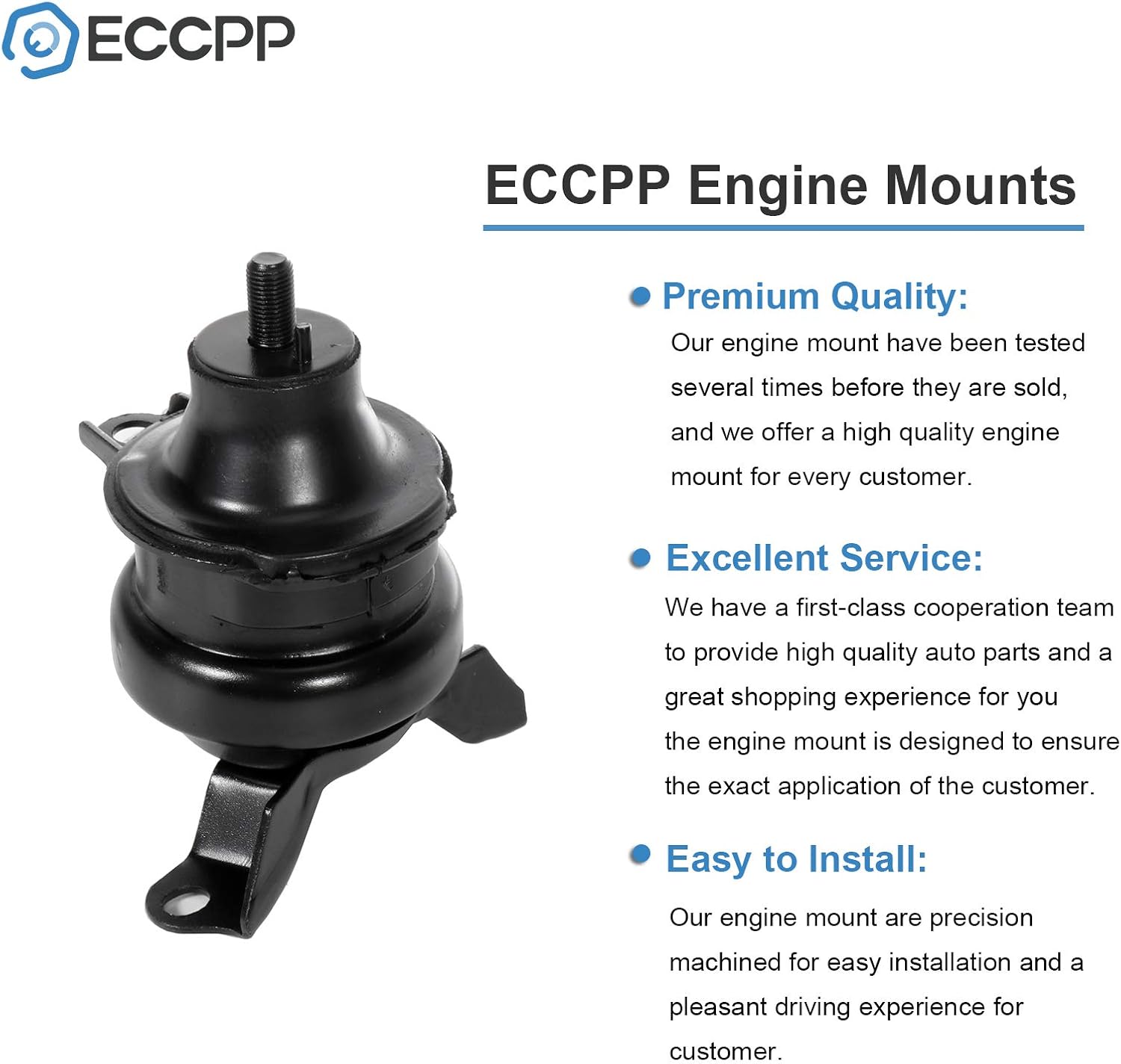 ECCPP Engine Mount and Trans Mounts A6576 A6585 A6520 A6506 A6526 Set of 5 Fit for 1997 1998 1999 2000 2001 for Honda CR-V 2.0L
