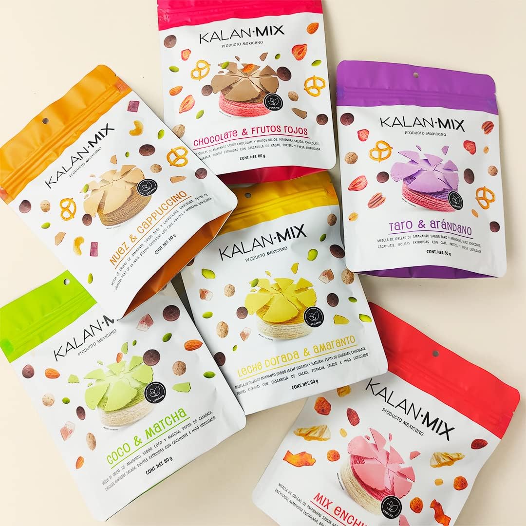 Kalan Obleas Mexican Snack - Amaranth Flour Wafers (Wafer & Trail Mixes, 12 pack)