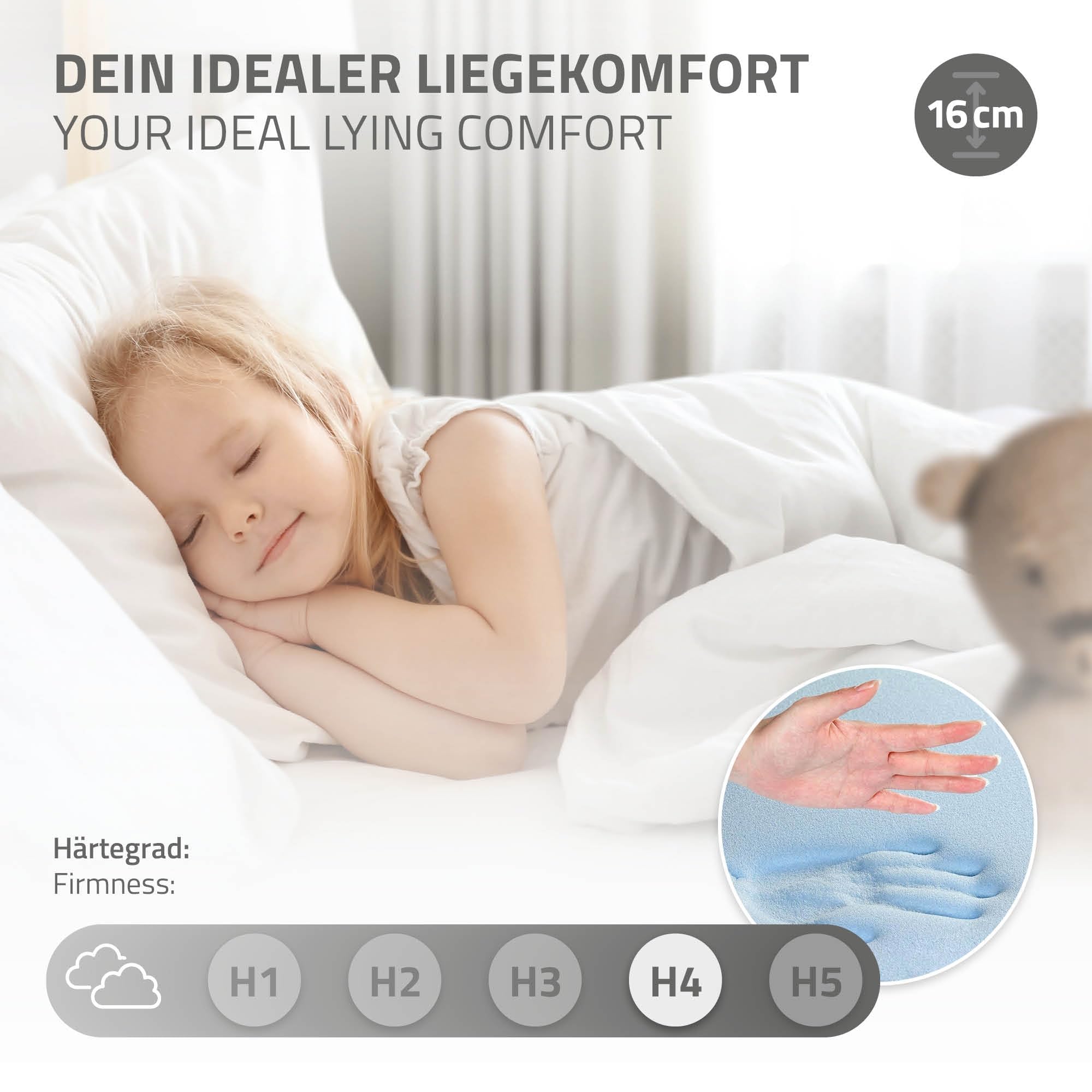 ML-Design Cama Infantil Casa Natural 90x200 cm de Madera de Pino + Colchón de Espuma Fría 16cm, Techo y Somier de Listones, Cuna de Suelo Maciza Casita de Juego Juvenil Mobiliario para Niño y Bebé