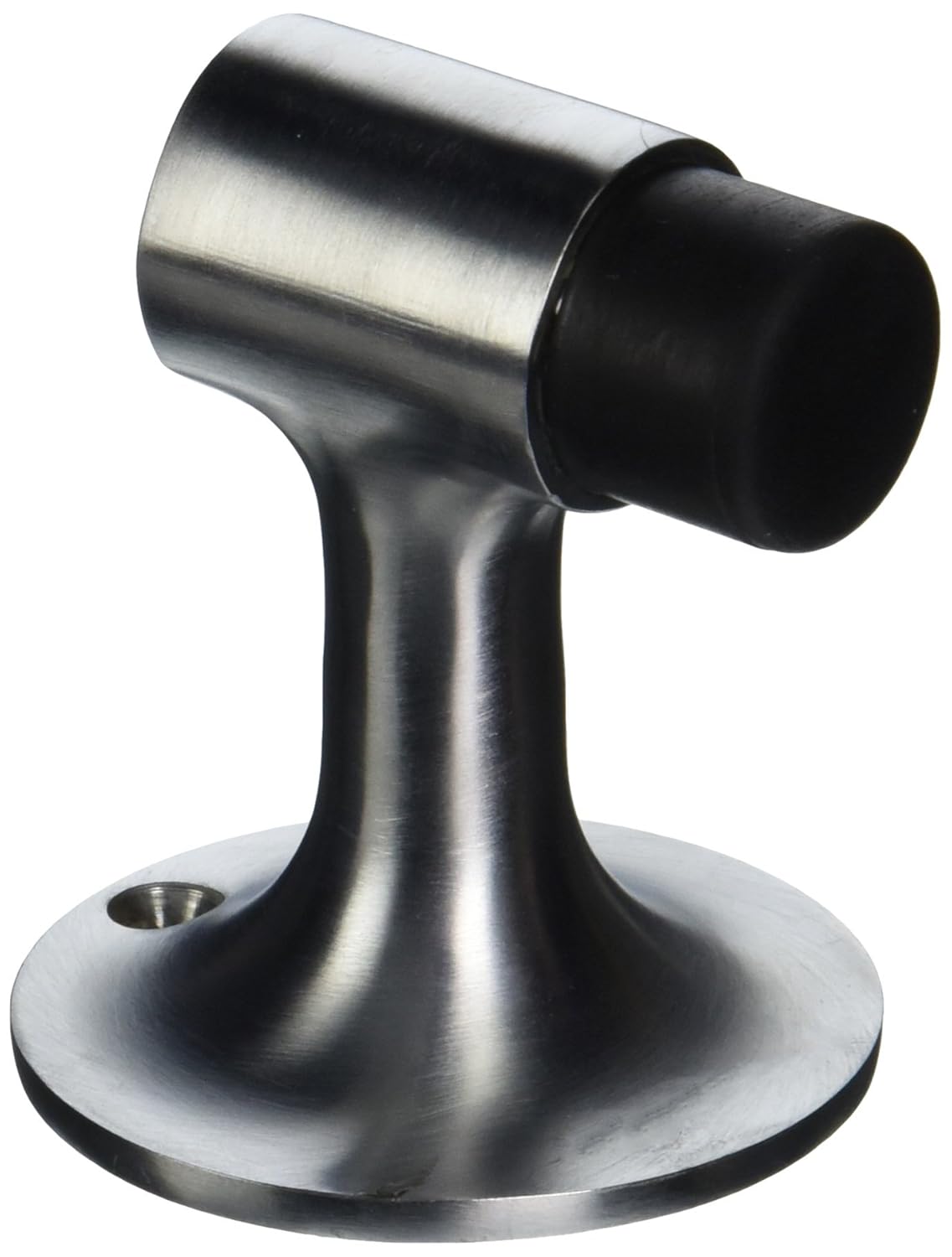 Ives FS444 US26D Floor Stop, Angled Bumper, Masonry Anchor, Satin Chrome Finish