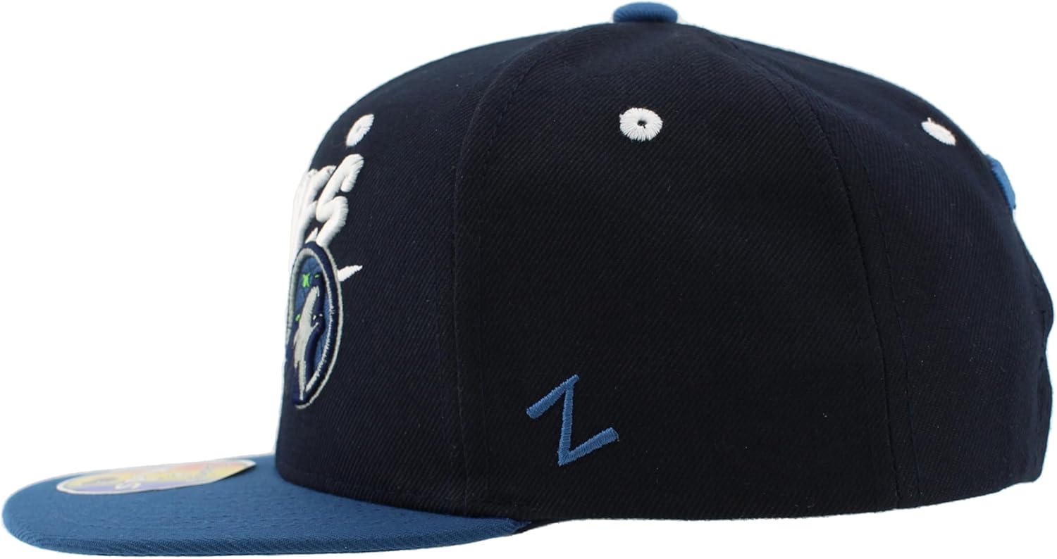 ZHATS NBA Unisex Kids NBA Officially Licensed Youth Adjustable Snapback Hat Flat Bill Z11 - Image 3