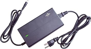 Syvrac 48-54.6V 2A Electric Bike Charger for 48V Lithium Battery Input Voltage AC120VDC2.1MM Jack Connector