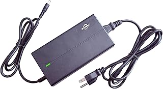 Syvrac 54.6V 2A Charger for 48V Lithium Batteries - E-Bike/Scooter/Hoverboard Charger,UL & FCC Certified with US Plug, DC 5.5x2.1mm Connector, Fast Charging & Overload Protection