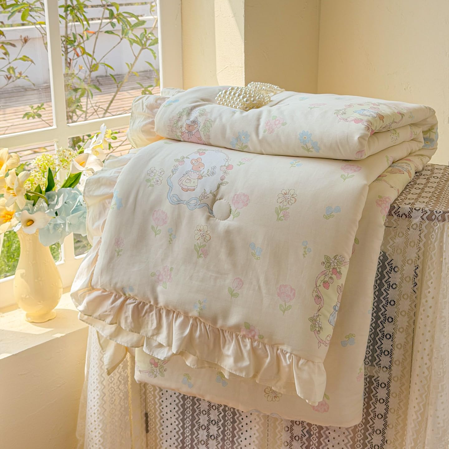 Couverture rafraîchissante coton léger adultes sommeil apaisé