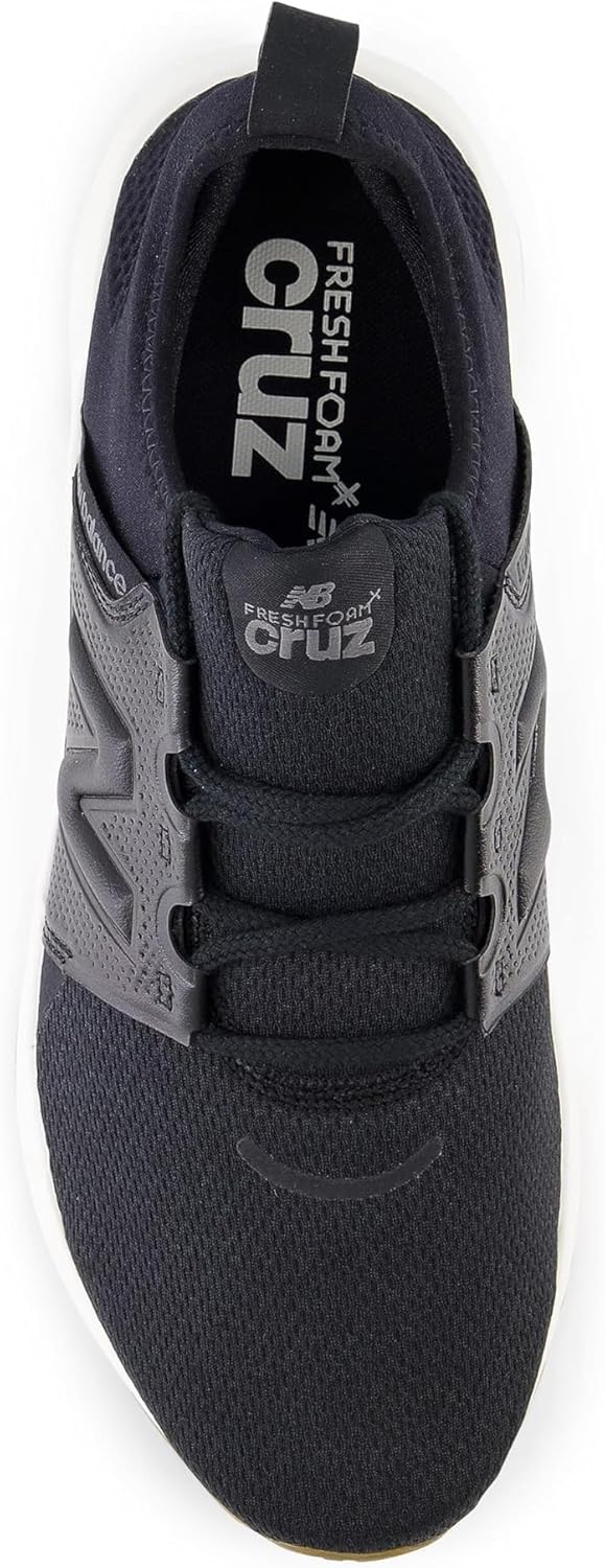 New Balance Men's Fresh Foam X Cruz V3 Running Shoe, Black/Blacktop/Gum 020, 10.5 W - Image 3