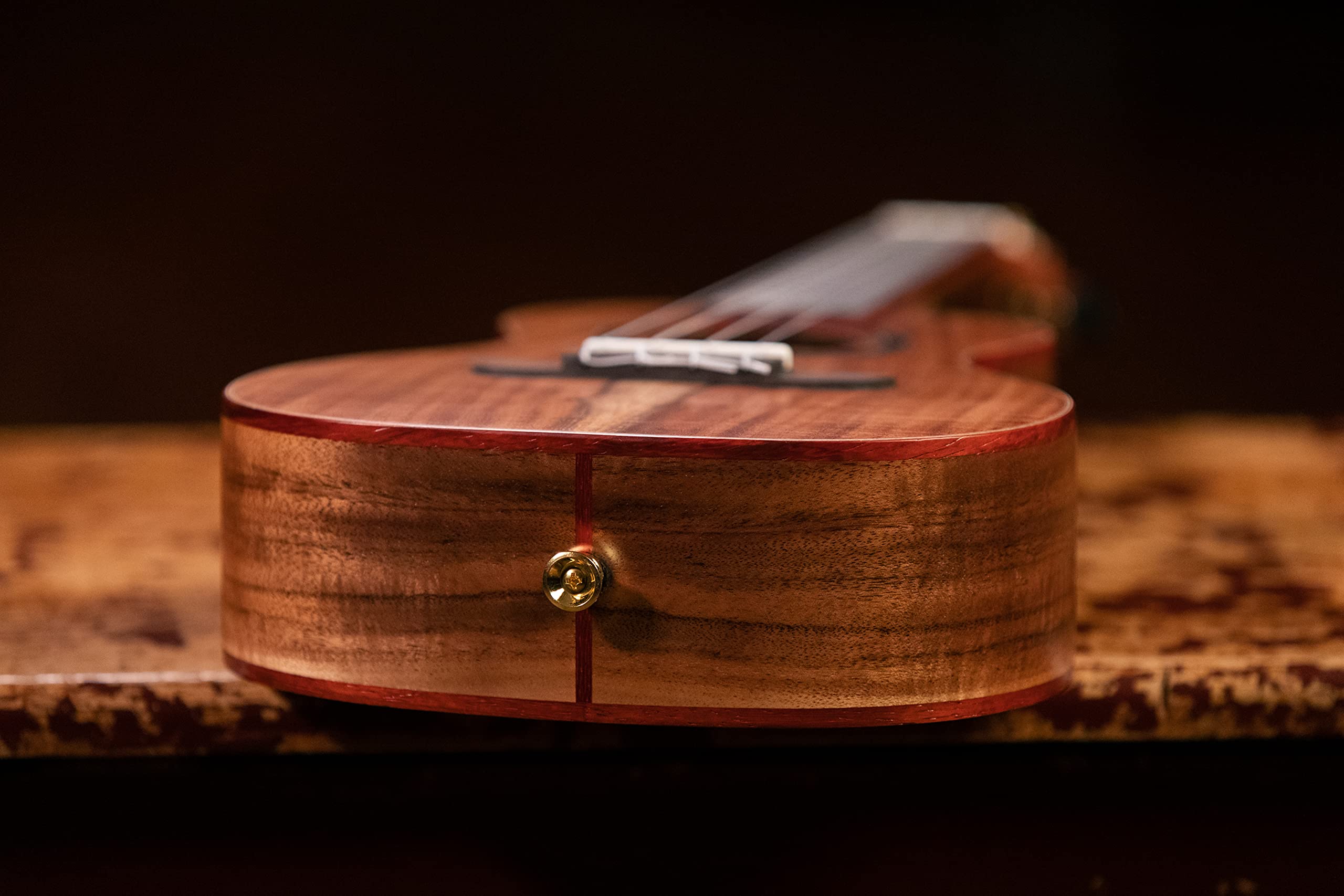 Ortega Guitars Ukulélé Concert Acoustique – Série Timber – Housse Incluse – Acacia, Naturel (RUACA-CC)