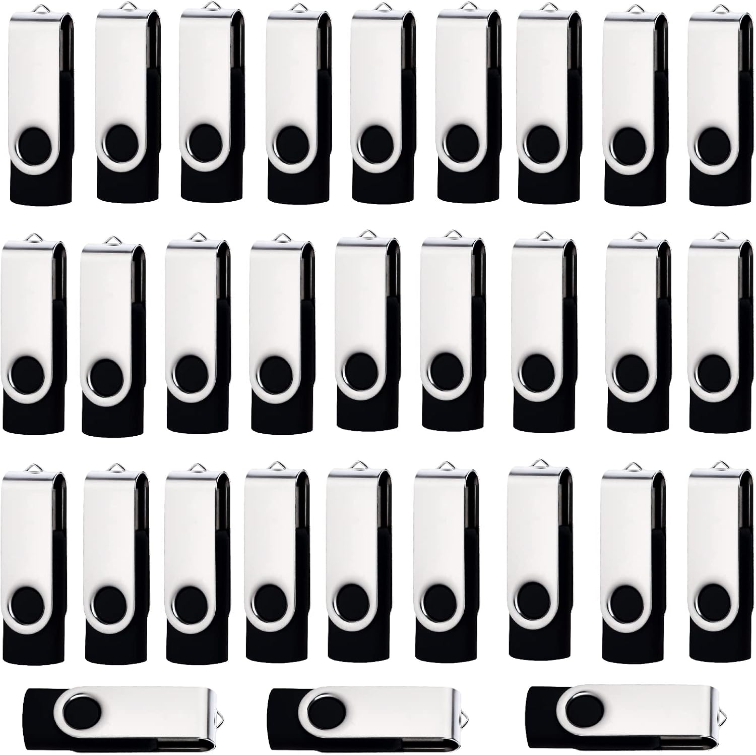 128MB Thumb Drive 100 Pack Flash Drive Bulk and Wholesale 100 Pack USB Flash Drives Black Pen Drive USB Drive 128MB USB Memory Stick lcwamy USB (Customized Logo)