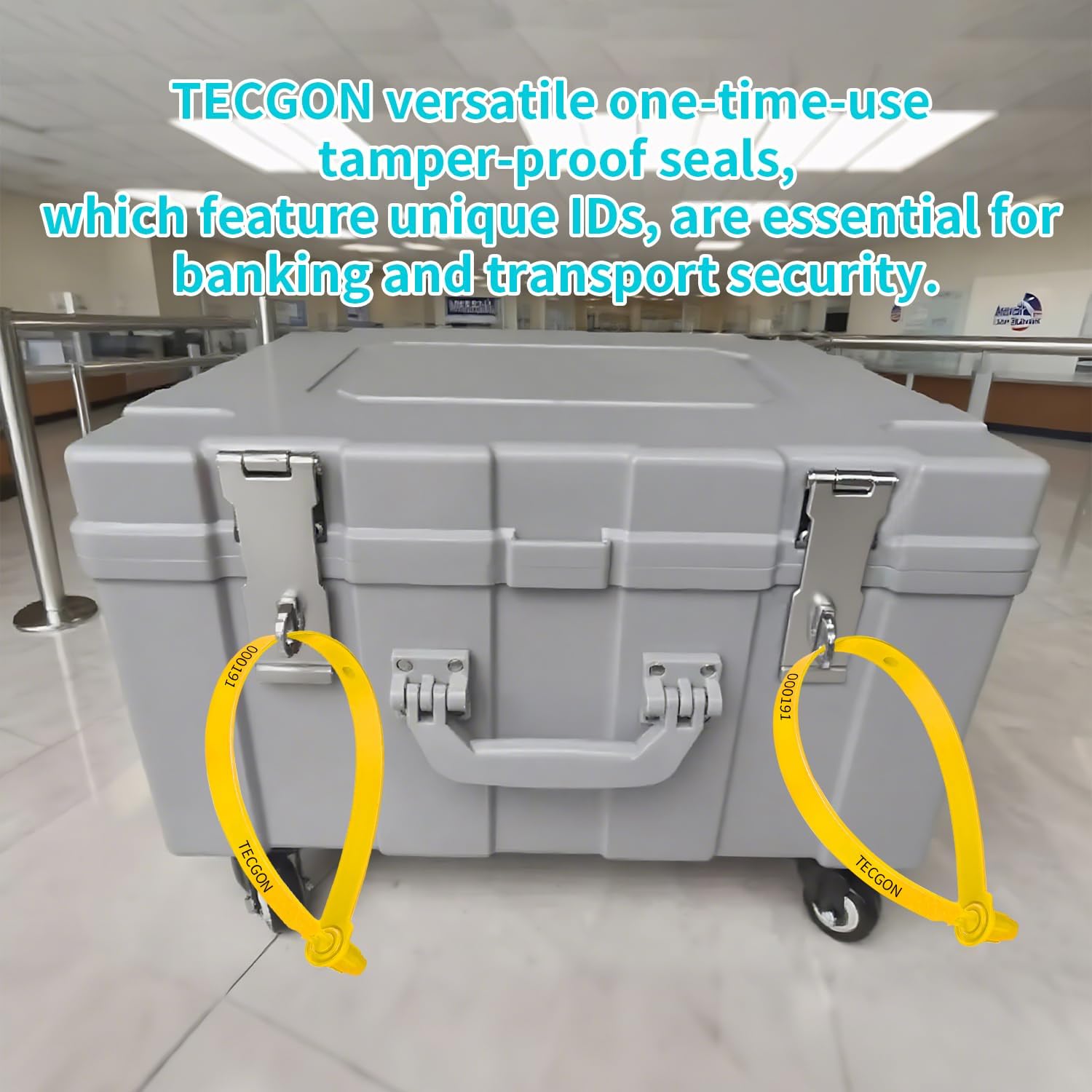 1000 Pack Plastic Tamper Seals Fire Extinguisher Tags Security Tags Seals Safety Numbered Zip Ties Labels Safety Disposable Self Locking Signage 9.84 inch Length - Image 5