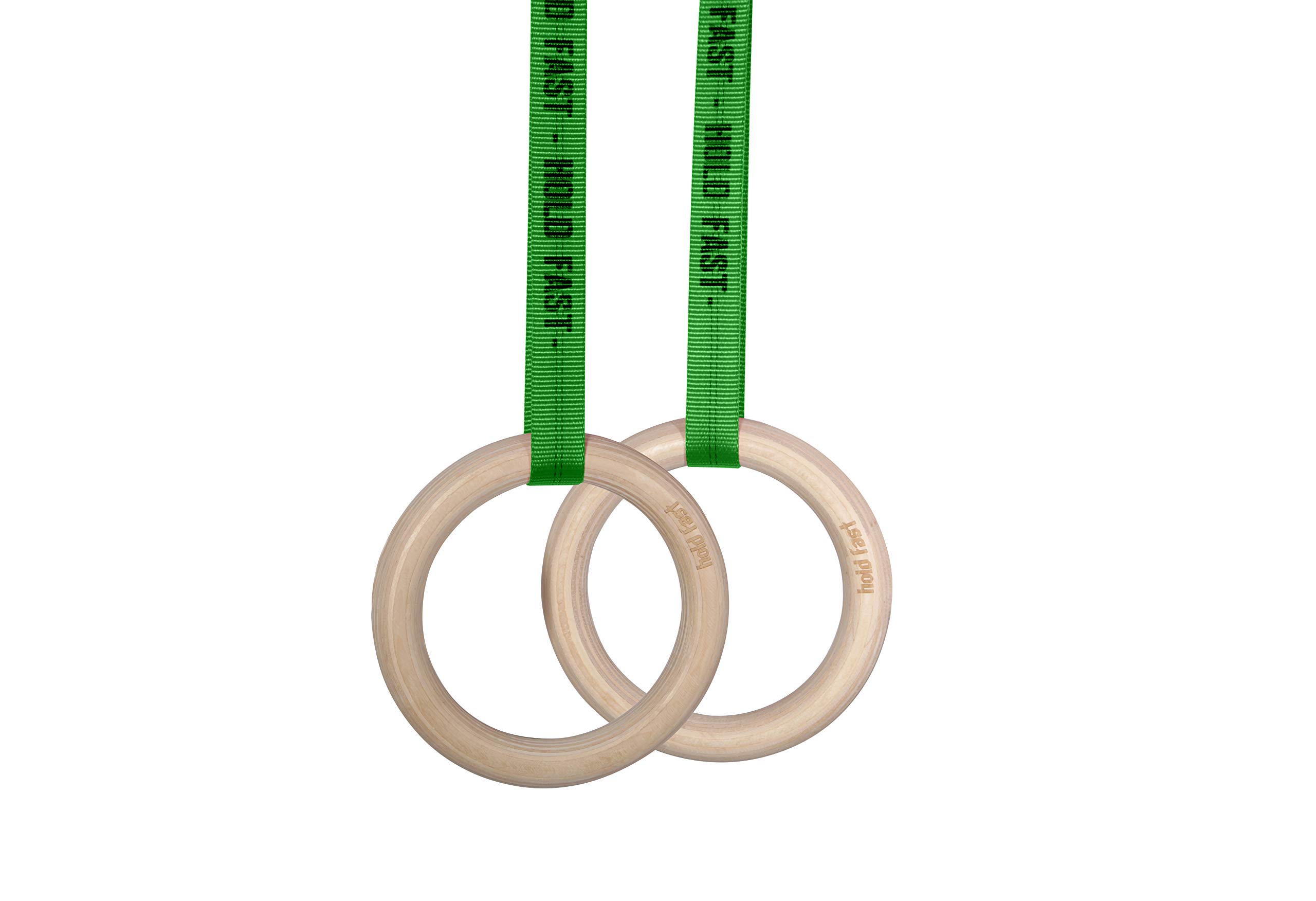 Hold Fast Gym Rings - Anelli in legno con cinghie regolabili, per crossfit, fitness, ginnastica, allenamento