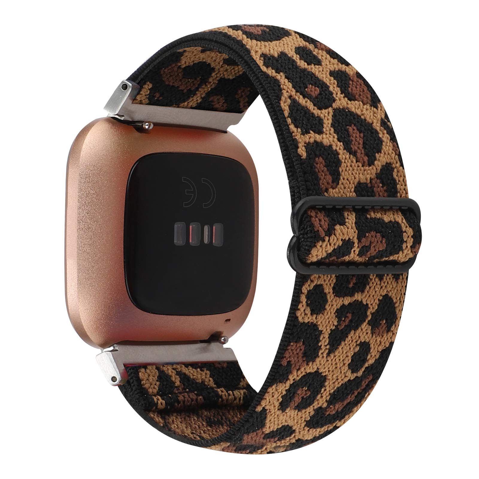 Adjustable Elastic Watch Band Compatible with Fitbit Versa Versa 2 Versa Lite Special Edition for Women Men Nylon