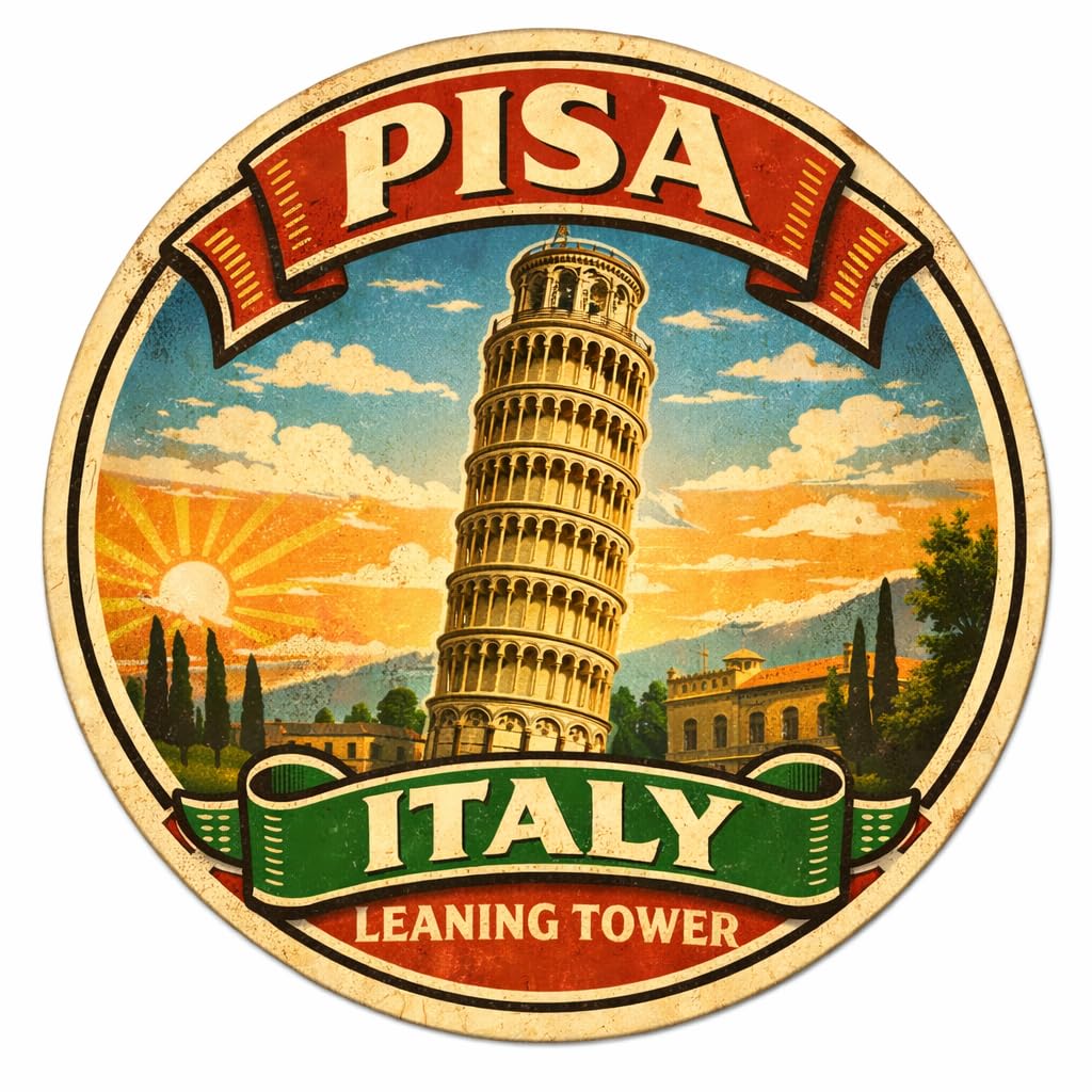 Pisa Leaning Tower Italy Decorative Souvenir Fridge Magnet A0023