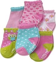 Vista 2 de Little Me Baby Girls' 6 Pack Variety Socks