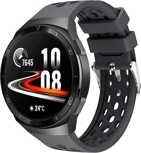Senter Correas de repuesto compatibles con Huawei Watch GT2E, accesorio ajustable, pulsera deportiva de silicona suave para mujeres y hombres