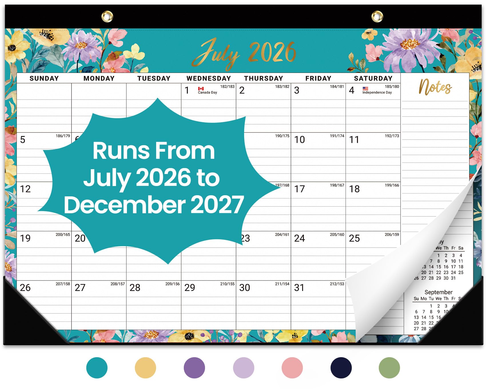 Taja Desk Calendar 2026-2027