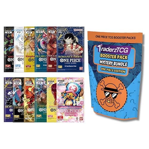 TraderzTCG One Piece TCG English Booster Pack Bundle – (5 Pack English) - Perfect for One Piece Cards Game Fans, Anime Collectors, and TCG Enthusiasts