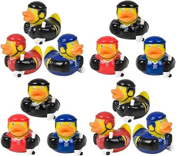 HAPPY DEALS  12 Hockey Rubber Ducks - Hockey Party Favors