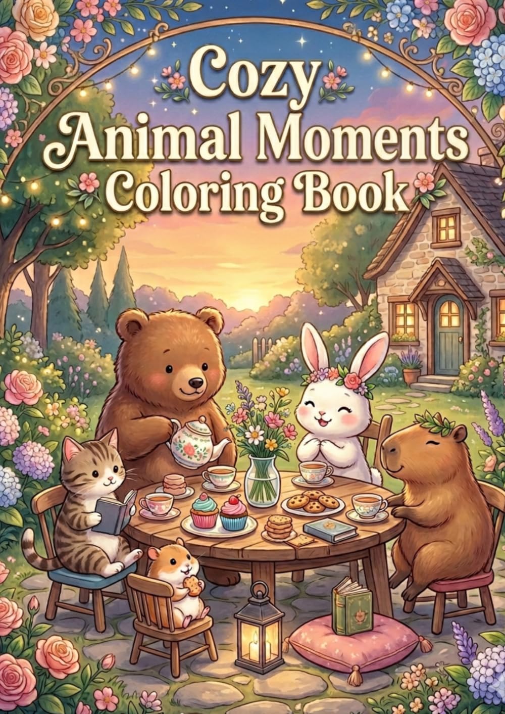 Cozy Animal Moments Coloring Book