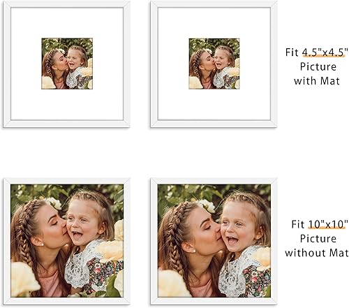Miniatura 652 de Picrit - Juego de 12 portarretratos de 5 x 7 pulgadas para colgar en la pared o exhibir sobre una mesa, para fotos de 4 x 6 con paspartú o 5 x 7