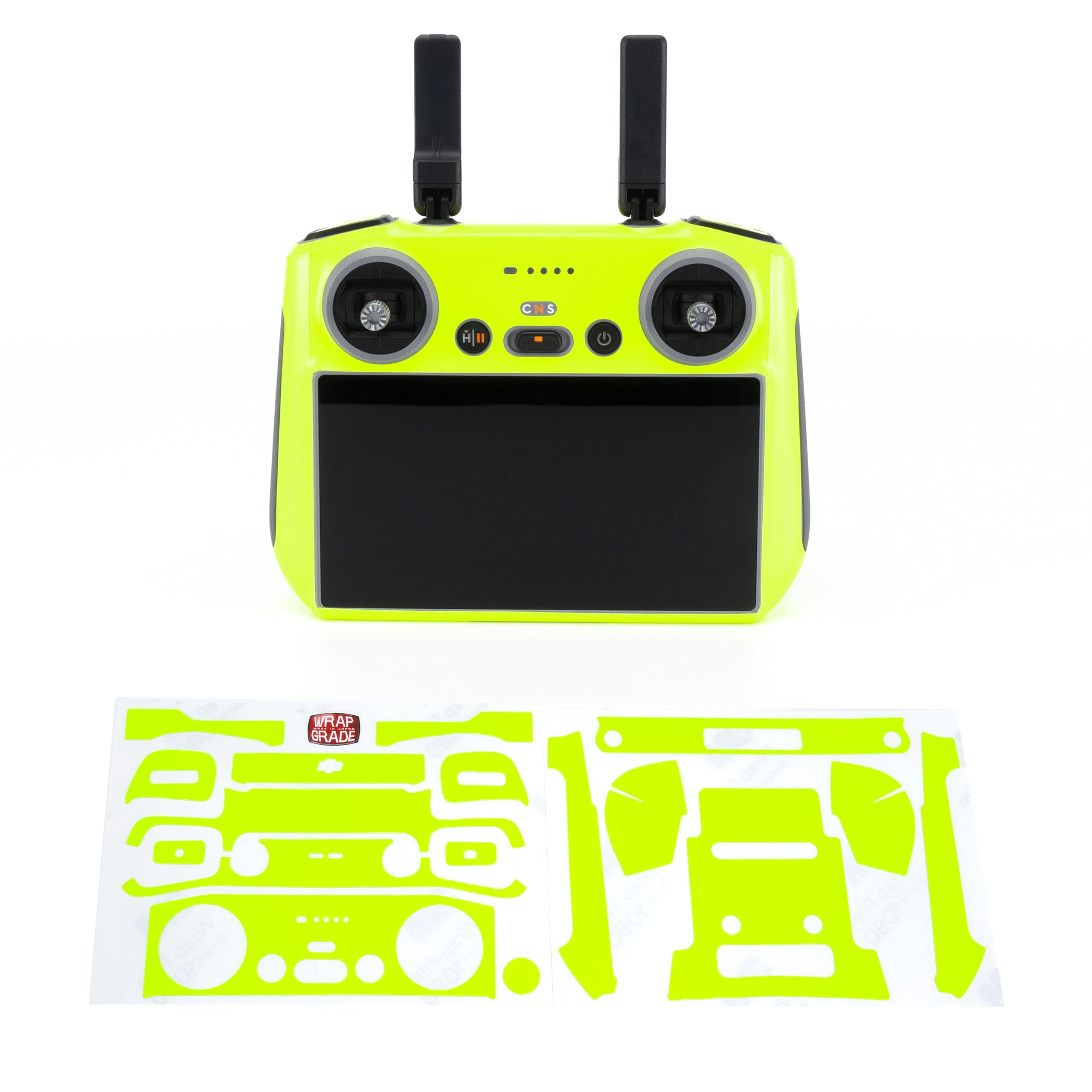 WRAPGRADE Skin Stickers Compatible with DJI RC 2 (NEON YELLOW)