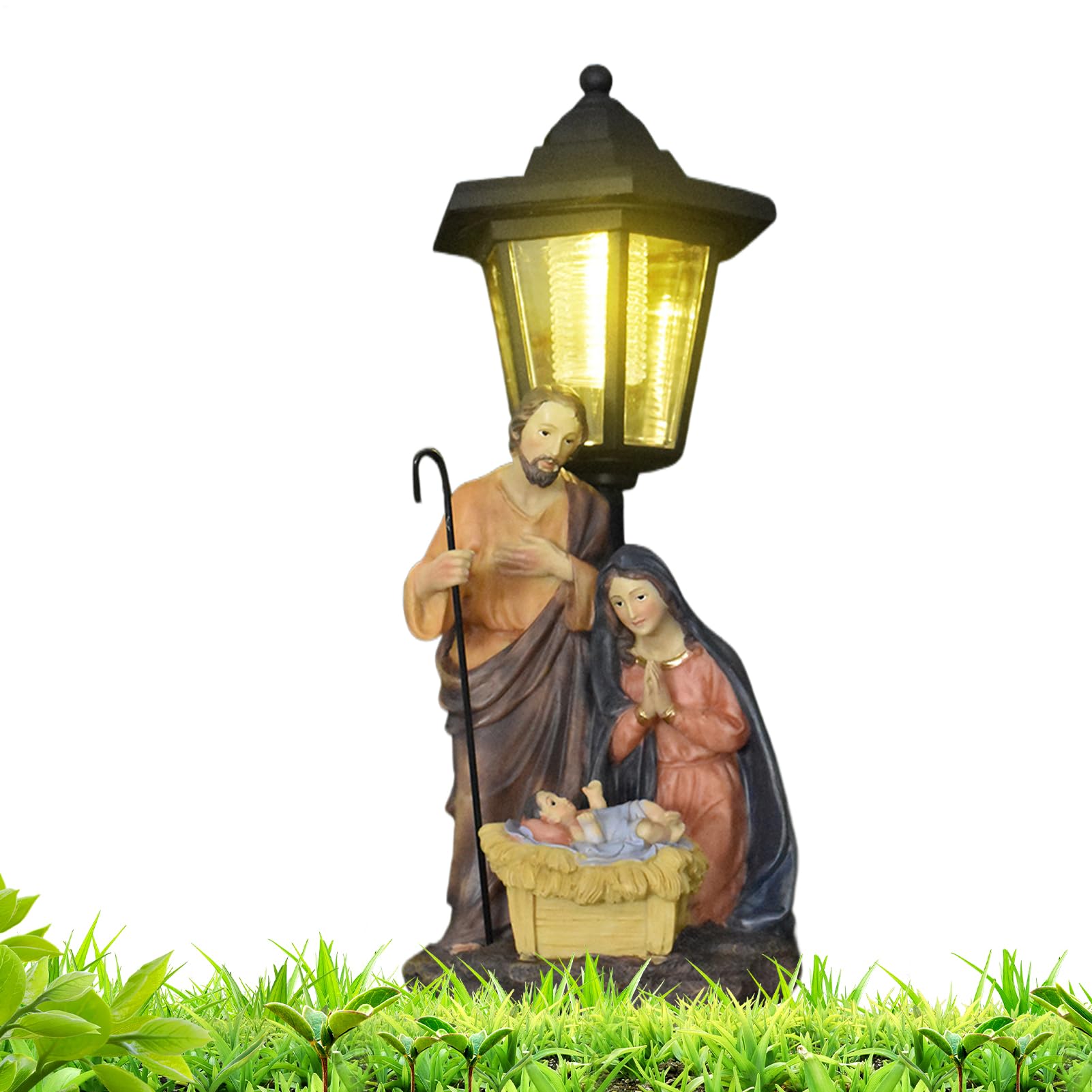 Lanterne all'aperto Scena Di Natività, Illuminazione Ambientale,