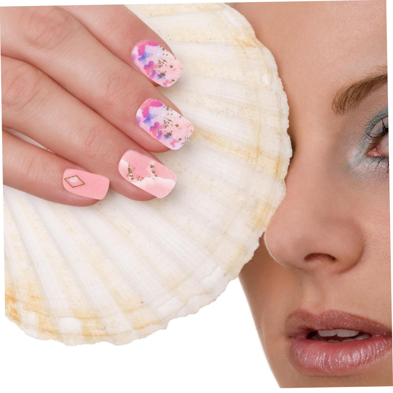 5 Set Adesivi per Unghie Film Nail Stickers Impermeabili con Design Unico per Manicure Creativa Confezione per Decorazioni Festive