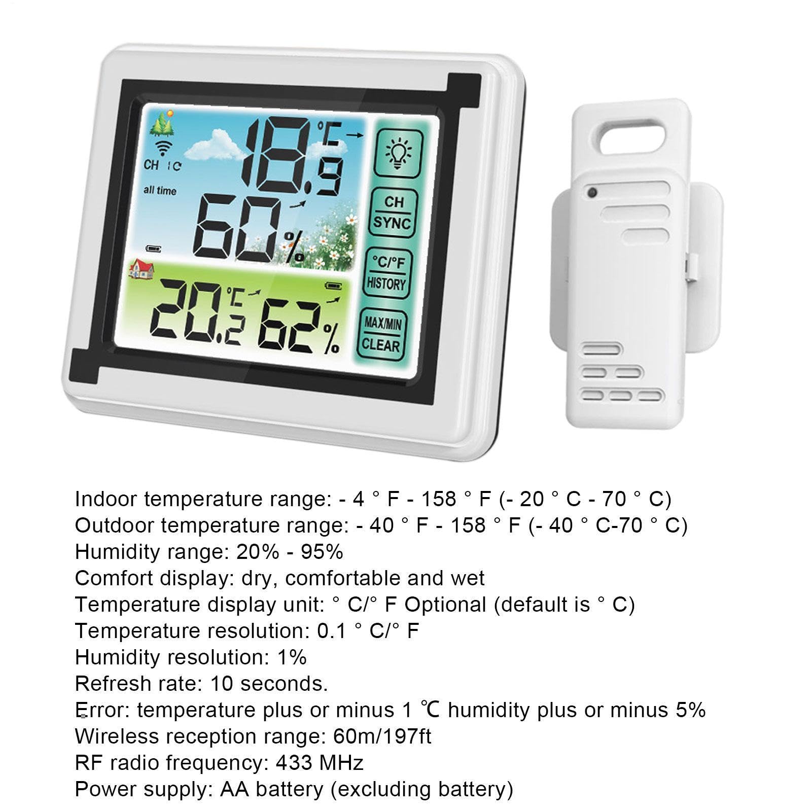 Display sensore di temperatura esterna - Kit termometro digitale wireless