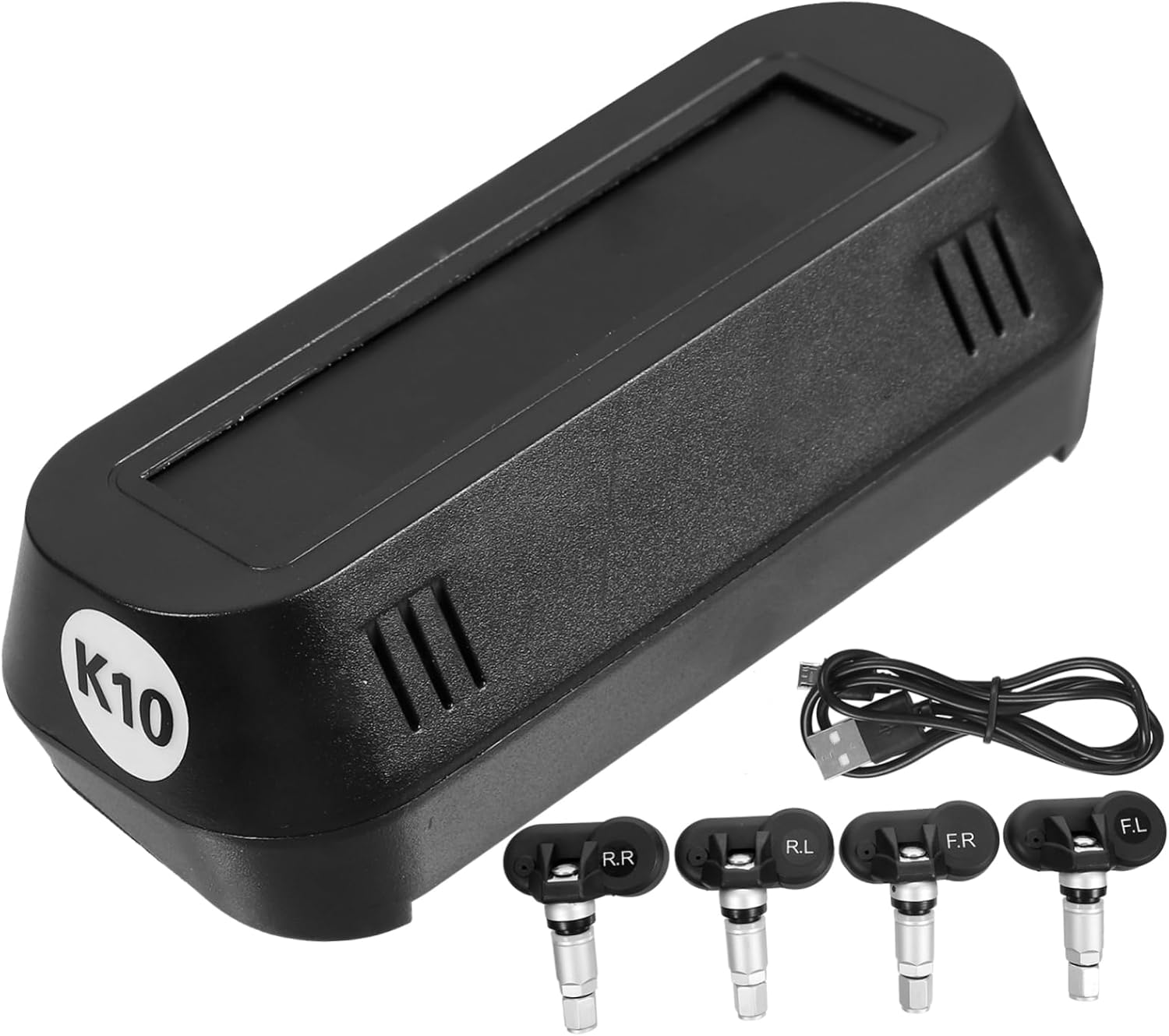 CALLARON Solar Energy Tire Pressure Monitoring System with Internal Color Screen Real High Precision Tire Pressure Temperature Alerts Accurate Monitoring for All Vehicles