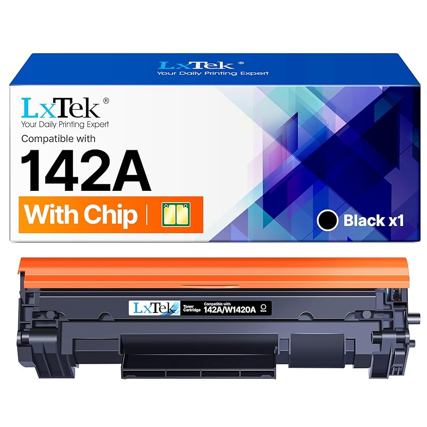 LxTek 142A Toner Con Chip Compatibili per Toner HP Laserjet M140W per HP 142A W1420A 142X W1420X per Laserjet Pro M110w M110 MFP M140w M140 M139w M139 (Nero, 1-Pack)