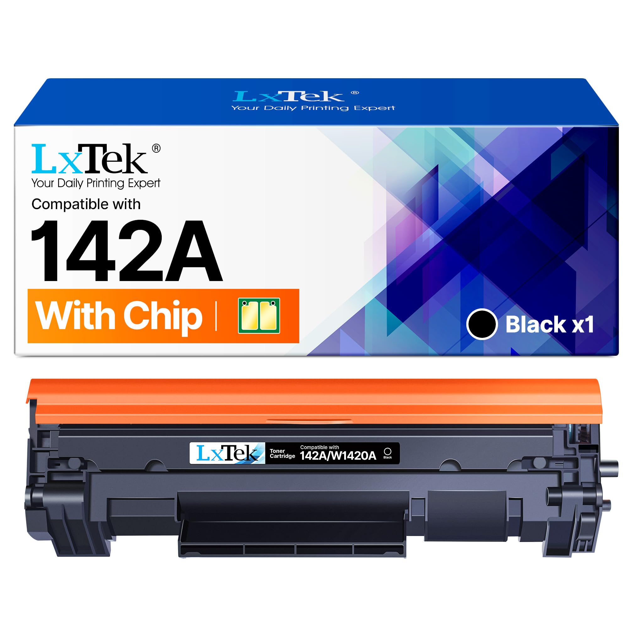LxTek 142A Toner Con Chip Compatibili per Toner HP Laserjet M140W per HP 142A W1420A 142X W1420X per Laserjet Pro M110w M110 MFP M140w M140 M139w M139 (Nero, 1-Pack)