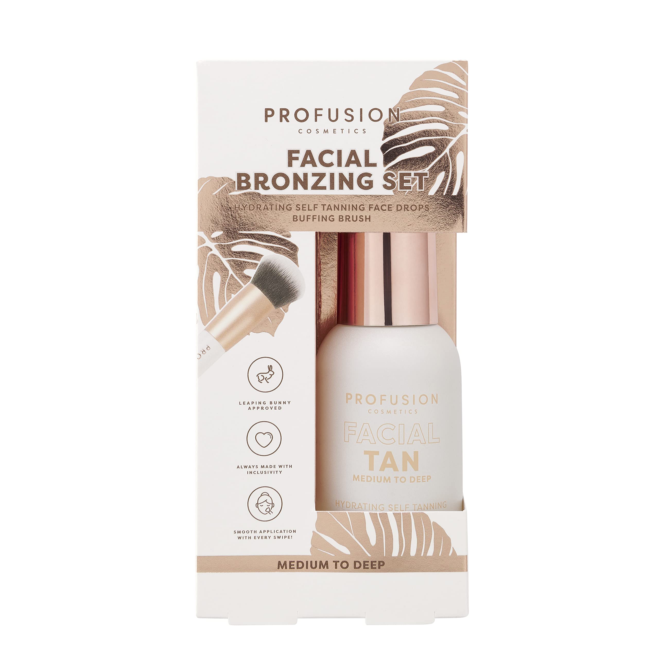 Profusion Cosmetics Facial Bronzing Set for Medium to Deep Skin Tones, Get Radiant Complexion and Natural Result with Moisturizing Formula, Raise Your Beauty Routine with Premium Makeup Kits
