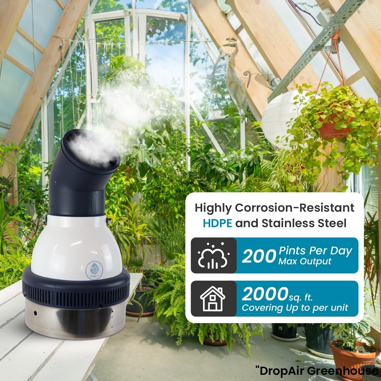 Humidifier Multdirectional Quiet Greenhouses Indoor Gardens