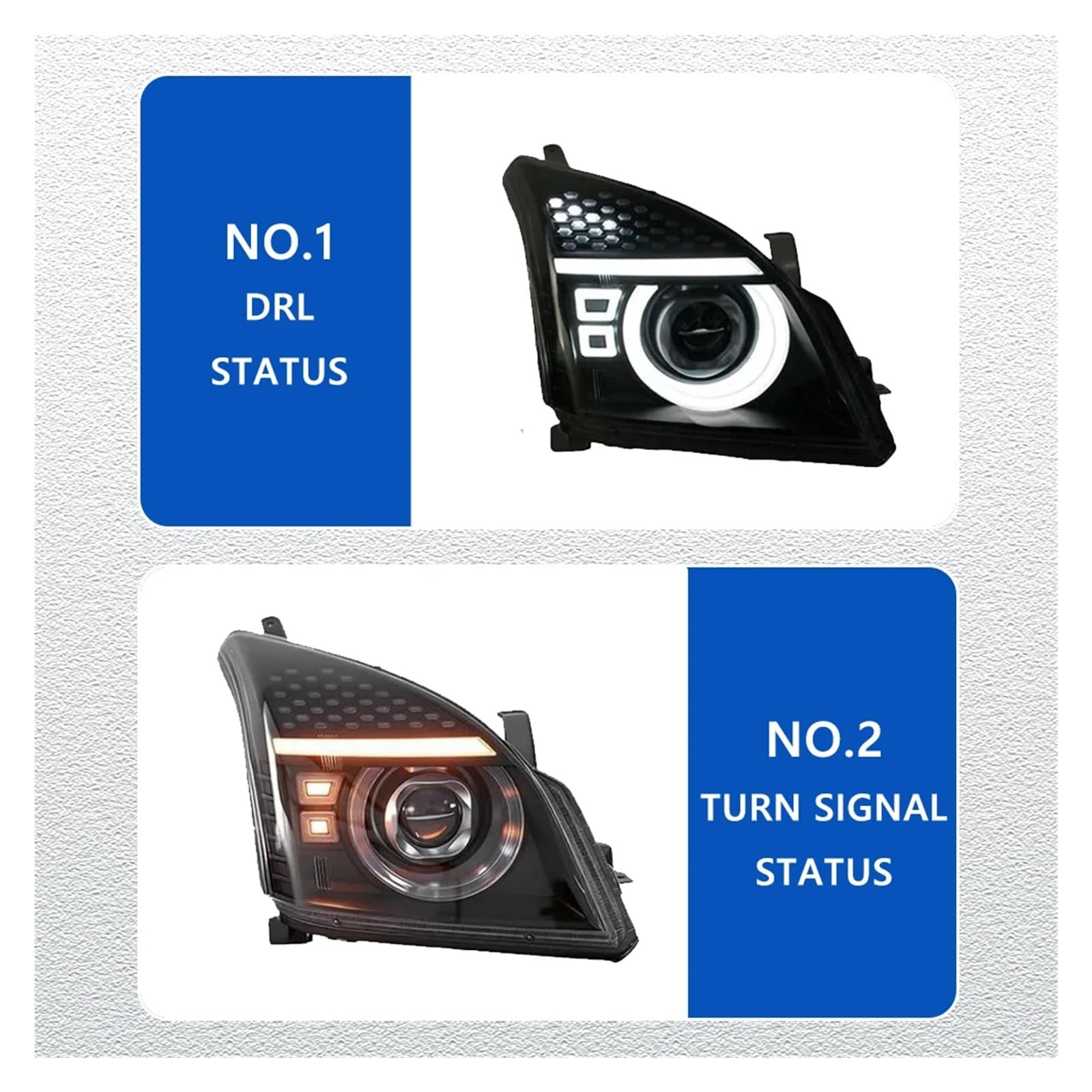 Pasuje do T0y0ta Prado FJ120 03-09 w nowym stylu pełna dioda LED DRL reflektor samochodowy montaż sygnału akcesoria samochodowe zmodyfikowana lampa reflektory LED