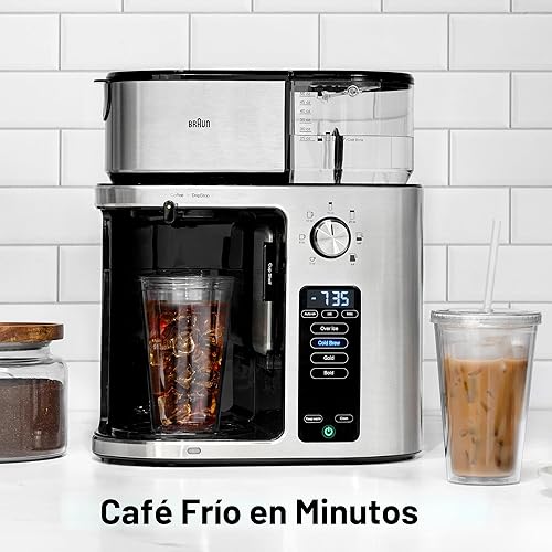 Miniatura 2 de Braun MultiServe Plus Cafetera de goteo de 10 tazas, cafetera multiservicio caliente y fría con temporizador programable y arranque automático,