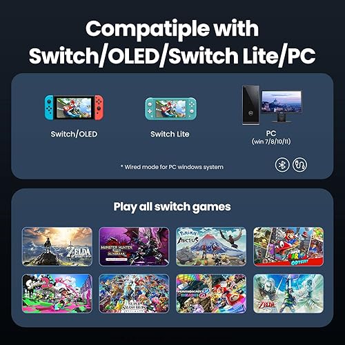 Miniatura 2 de VOYEE Controlador Pro Switch, controlador de interruptor inalámbrico con programación Turbo Motion Vibration Screenshot, controlador Switch Pro