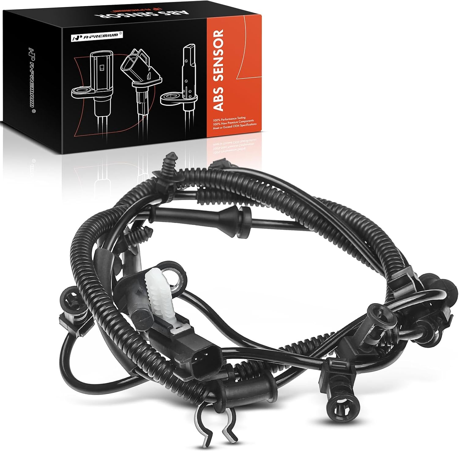 A-Premium Rear Right ABS Wheel Speed Sensor Compatible with Ford Models - For F-150 2011 2012 2013 2014 - Rear Right Passenger Side, Replace# BL3Z2C190C, BL3Z2C190E